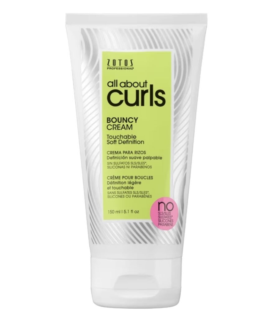 Zotos All About Curls Bouncy Cream for soft curl definition