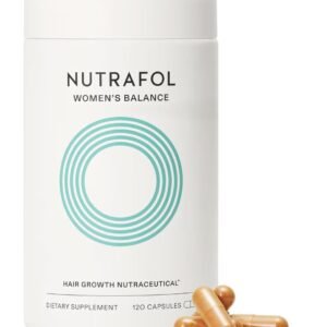 Nutrafol Women’s Balance hair growth supplement bottle with capsules