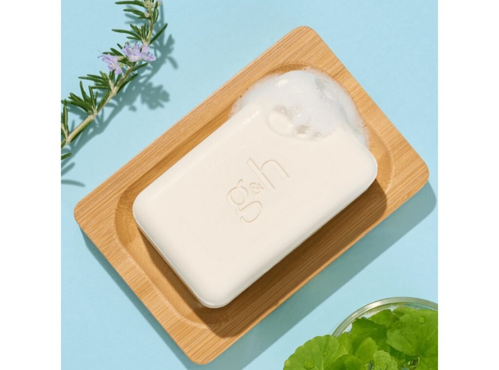 g&h gentle cleansing bar soap with plant-based ingredients