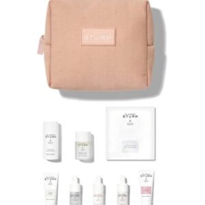 Dr. Barbara Sturm glow kit with facial cleansers, serums, moisturizers and skincare essentials