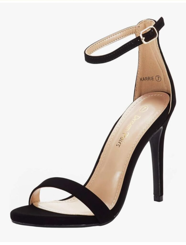 black high heels shoes