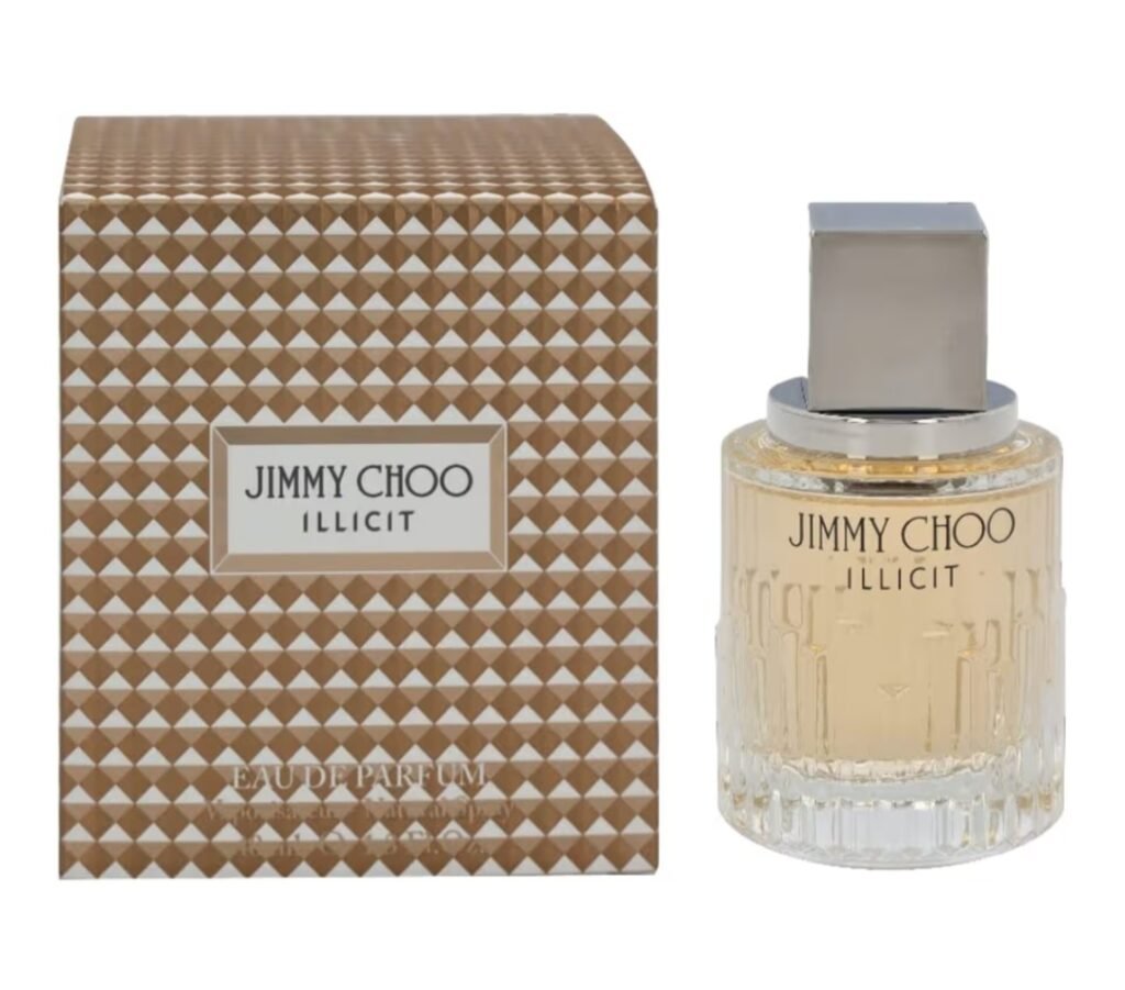 Jimmy Choo Illicit eau de parfum women's fragrance bottle with box floral gourmand woody scent