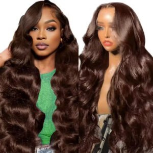 wig human hair lace front wig 13x4 high definition brown lace front wig human hair with aligned cuticles vietnam wig